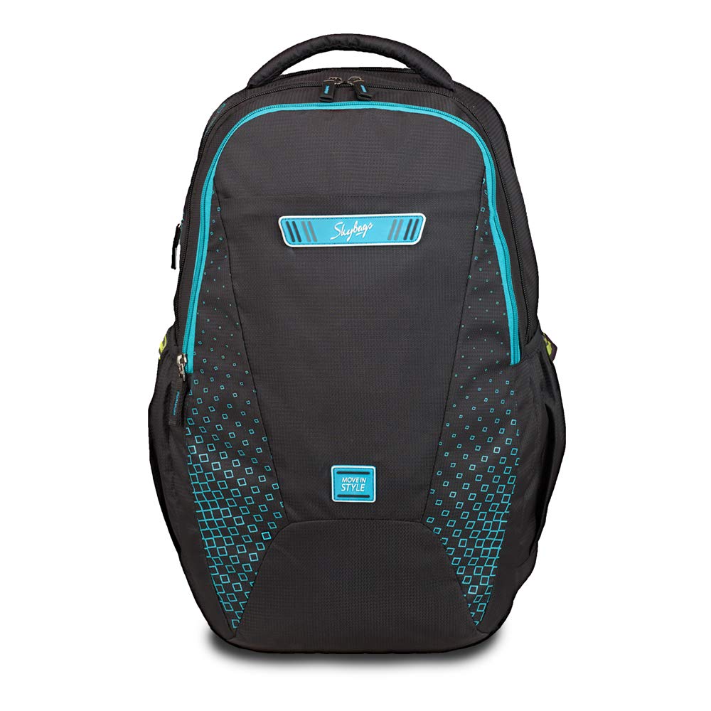 skybags black laptop backpack