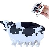 Generic Hair Clip, Cow Shape, Acetate Material, Hair Dairy Cow Claw Clip Accessories. (Cow), Clear