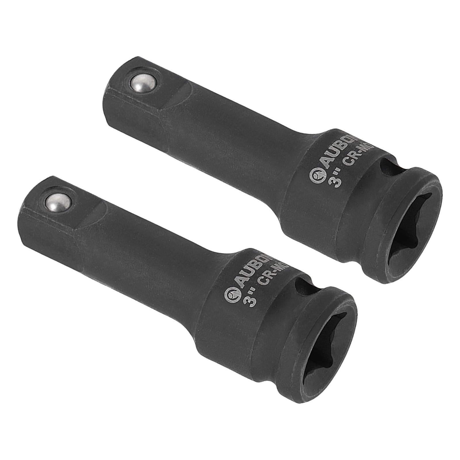 Kozelo 2pcs Socket Extension Bar - [1/2" Drive x 3" Length] Extended Tool for Impact Driver/Ratchet Wrench Use, CR-MO Steel