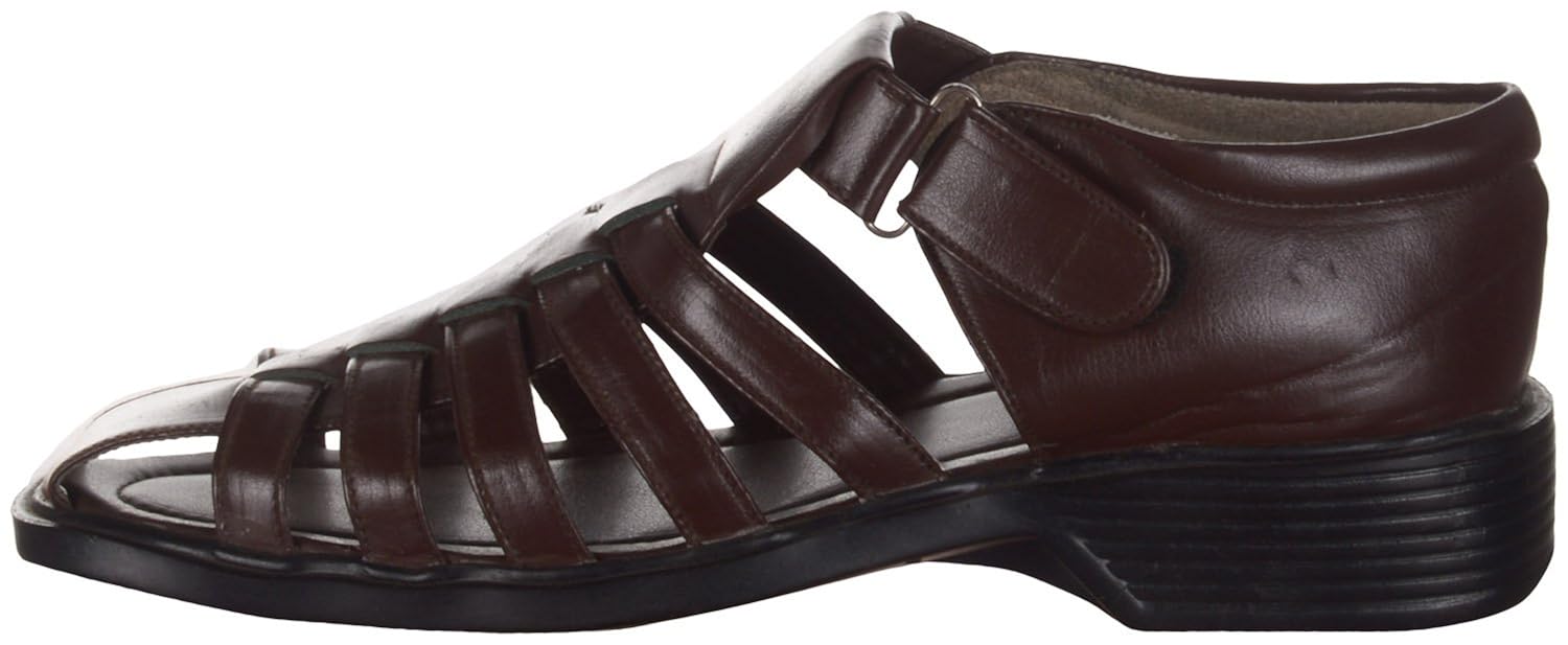 kolapuri centre men's faux fur ethnic sandals