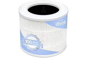 LEVOIT Core Mini-P Replacement Filter, Genuine Core Mini-RF Air Purifier Filters, Supports HEPA Sleep Mode, High-Efficiency Activated Carbon for Removal of Smoke, Odor, Allergens, Pollen, 1 Pack,White
