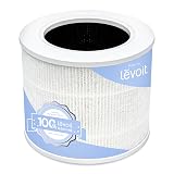 LEVOIT Core Mini-P Replacement Filter, Genuine Core Mini-RF Air Purifier Filters, Supports HEPA Sleep Mode, High-Efficiency Activated Carbon for Removal of Smoke, Odor, Allergens, Pollen, 1 Pack,White