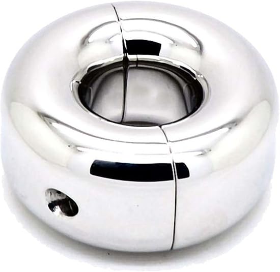 Heavy Donut Ball Weight Stretcher, Two Piece Surgical Steel Ball Stretching Weights (40mm Tall x