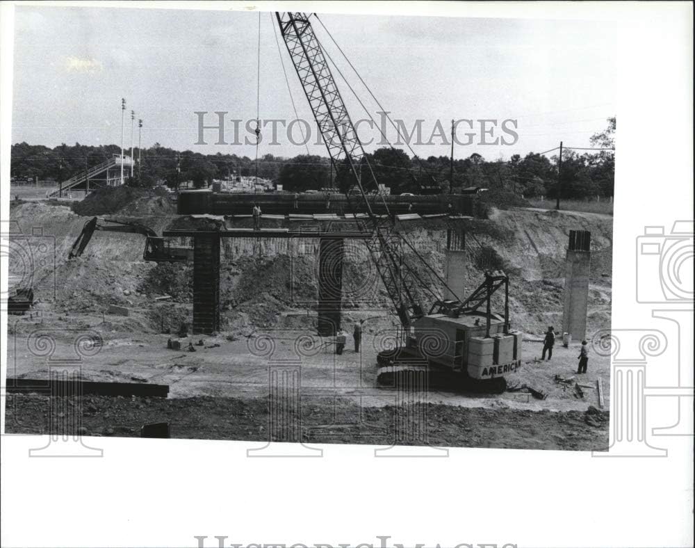 Vintage Photos 1986 Bridge Construction of Bypass at Phenix City10x8