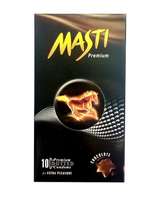 Buy Masti Dotted Chocolate Condoms - 10 