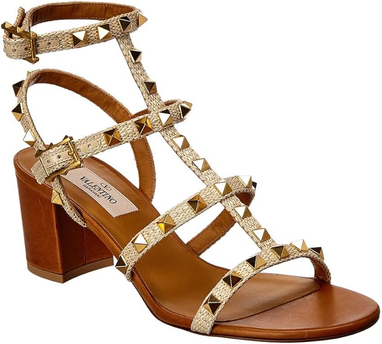 Valentino Rockstud Caged 60 Ankle Strap