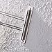 KES 13.8 Inch Bathroom Swing Arm Towel Bars 2-Arm Wall Mount Swing Out Towel Shelf, Brushed SUS304 Stainless Steel, A2102S2-2