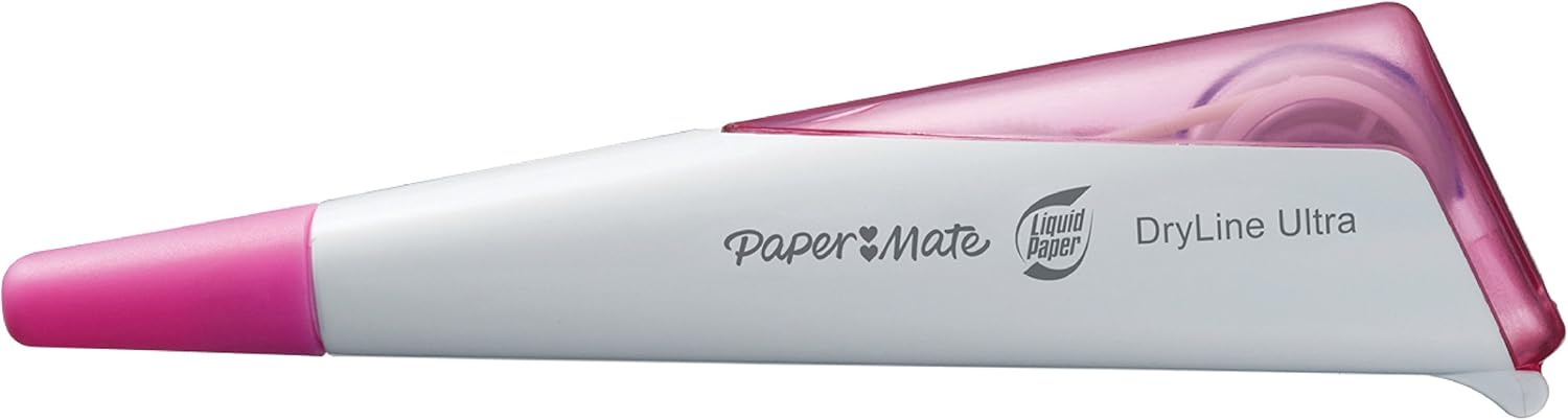 Paper Mate Liquid Paper DryLine Ultra Correction Tape, Assorted Colors, 3 Count : Office Products