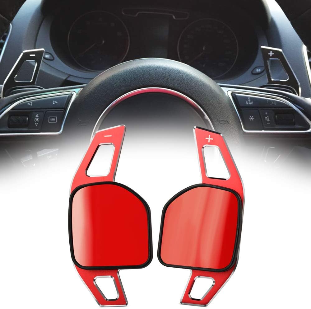 LSYBB DSG Shifters Sticker Decoration Wheel Paddle Extension Shift for Audi A3 S3 A4 S4 A5 S5 A6 S6 S6 A8 R8 Q3 Q5 SQ5 Q7 RS6 RS7