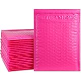 UCGOU #0 6x10" Pink Poly Bubble Mailers Self Seal Padded Envelopes Shipping Envelope Bags Water Resistant 50pcs