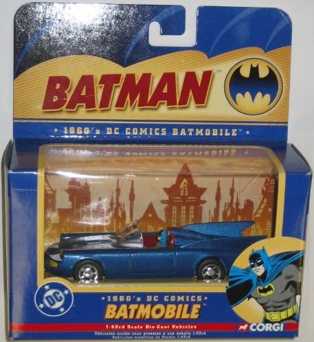 BATMAN1960's DC Comics Batmobile 1:43 Scale Die-Cast Vehicle Corgi 2004 Collectibles