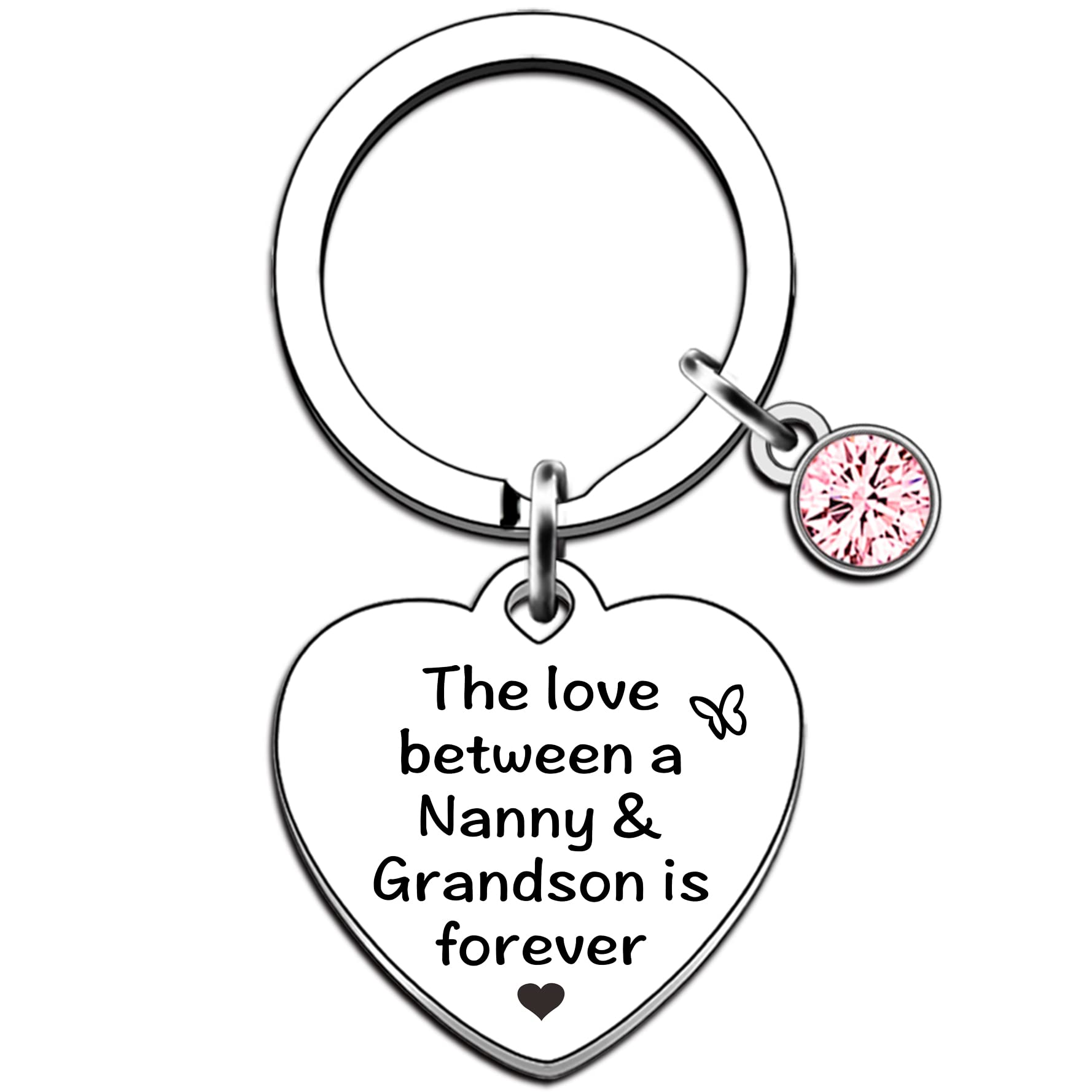 AMZQ Nanny Gift Keyring Best Nanny Gifts from Grandson