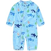 Erdawum Baby Boy Swimsuit Rash Guard Toddler One Piece Bathing Suit Infant Swimwear UPF 50+