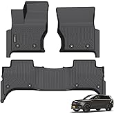 ANBINGO® Floor Mats for Land Rover Range Rover Sport 2014-2022 (Only for Range Rover Sport), Waterproof Car Mats All Weather TPE Heavy Duty Automotive Floor Liners Front& Rear Row, Black