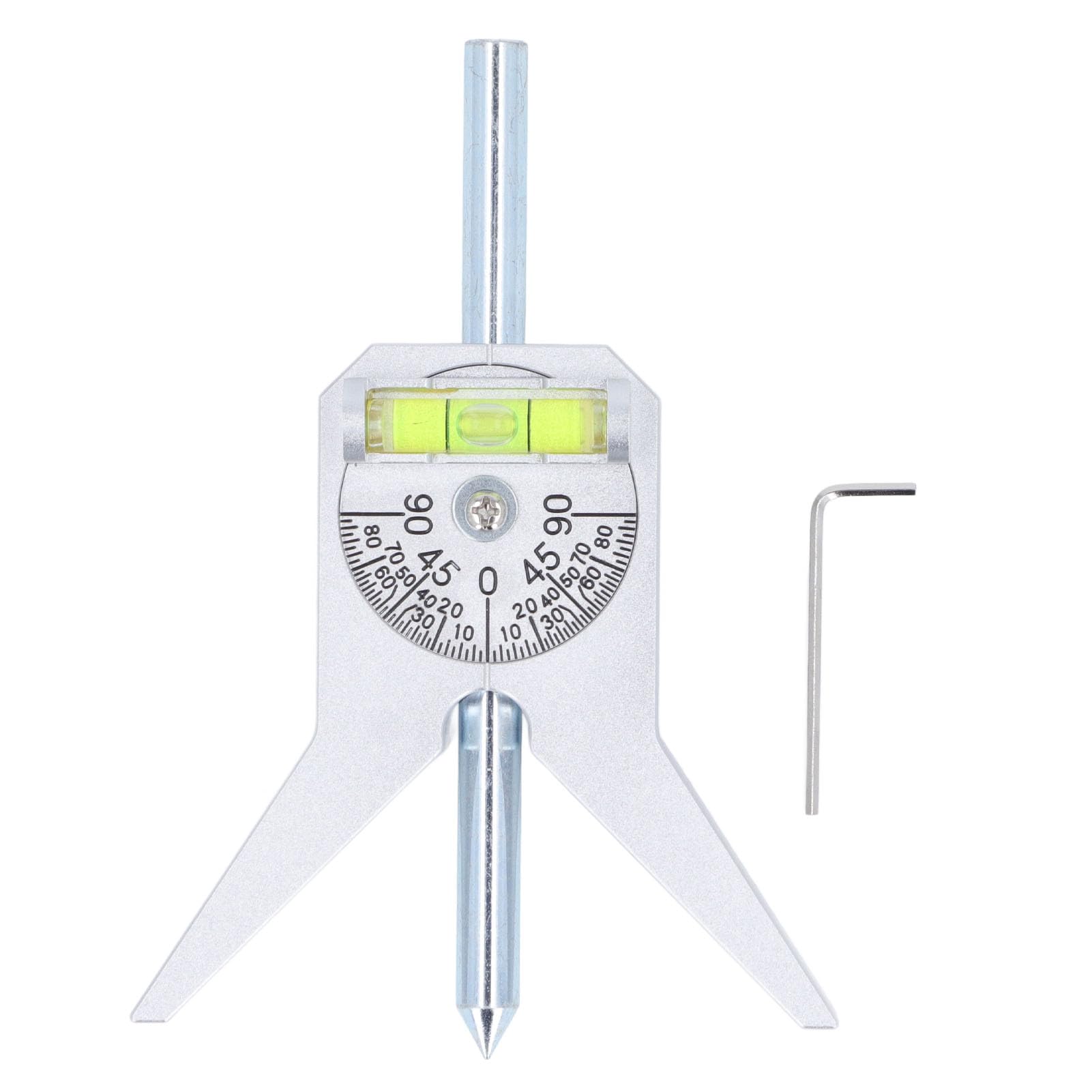 Safety Pipe Marker Centering Tool, Pipe Center Finder, Pipefitter Tools with Centering Head, Pipe Fitting Tools Center Finder Tool with Adjustable Dial Bubble Protractor