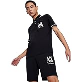 Armani Exchange Mens Embroidered Icon Logo Polo
