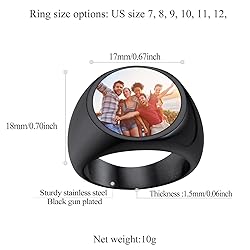 FindChic Customized Signet Photo Rings