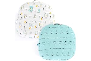 BROLEX Stretchy Newborn Lounger Cover 2 Pack Sung Fitted Removable Slipcover,Ultra Soft Breathable,Arrow & Owl