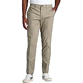 Haggar Mens Haggar Men's Wrinkle Free Performance Khaki Slim Fit Flat Front Pant