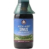 WishGarden Herbs Kick-Ass Sinus - Herbal Sinus Relief, Sinus Congestion Relief and Sinus Pressure Relief for Adults, Natural Sinus Relief and Sinus Decongestant, All Season Sinus Support, 4oz