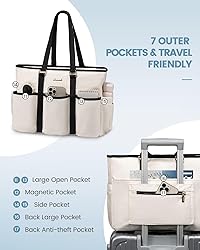 LOVEVOOK Work Tote Bag for Women, 15.6 Inch Laptop