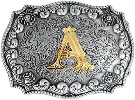 Bai You Mei Western Style Cowboy Alphabet Initial Letter Large Belt Buckles For Men