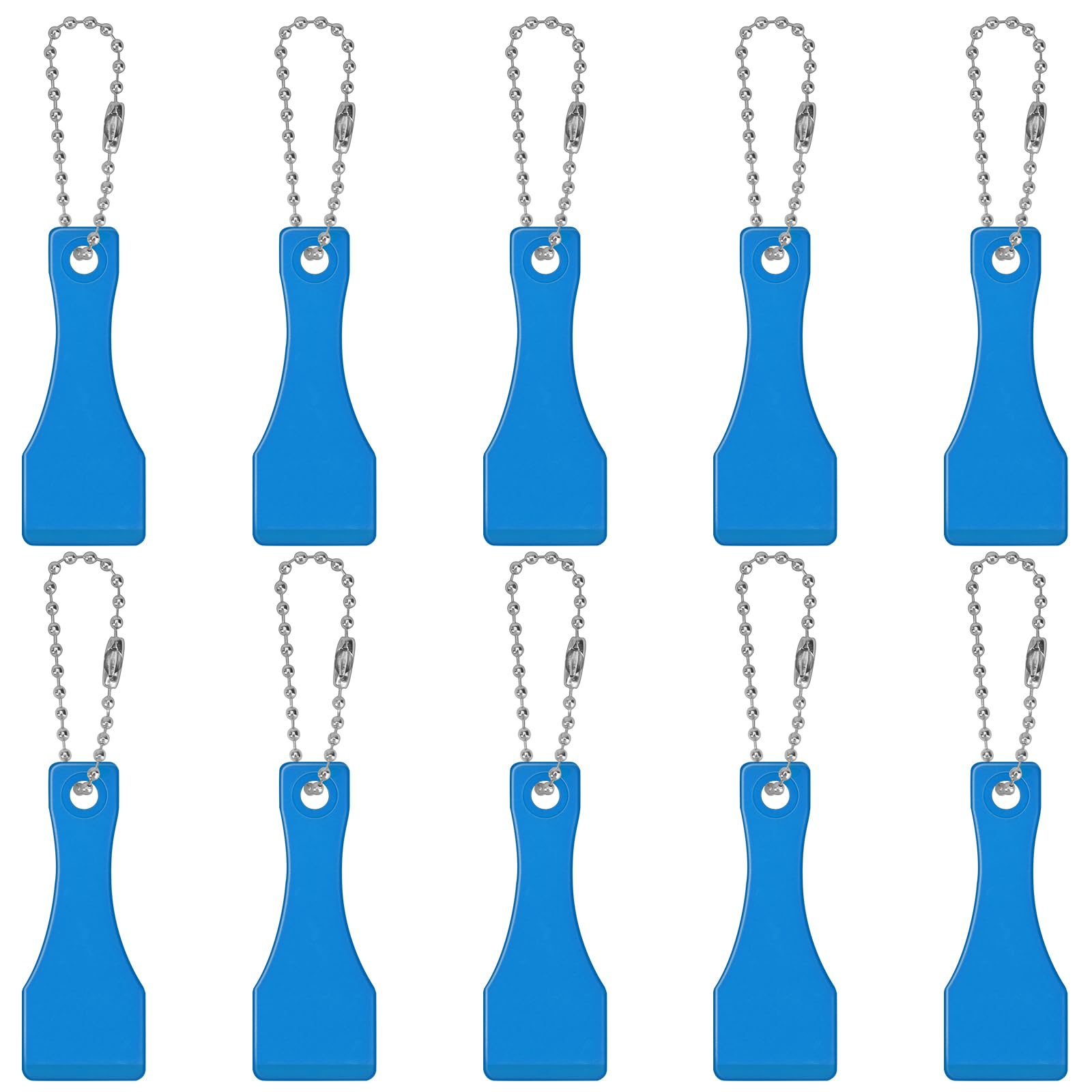 Photo 1 of 10 Pcs Lottery Ticket Scratcher Tool Plastic Scraper Tool Keychain Lotto Scratcher Keyring Scoop Shape Lotto Scratcher Keyring Scraper for Label Sticker Remover Tool Blue