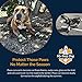My Busy Dog Water Resistant Dog Shoes with Two Reflective Fastening Straps and Rugged Anti-Slip Sole | Dog Boots Perfect for Small Medium Large Dogs | Size Chart in Pictures (Size 1, Black)