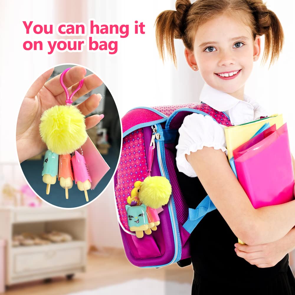 M&U MAKE YOU UP MU 6pcs Ice Cream Lip Gloss for girls (Cat and Dog)