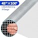48x100 1/2Inch Hardware Cloth Galvanized Welded Cage Wire 19 Gauge Fence Mesh Roll Garden Plant Supports Poultry Netting Square Chicken Wire Snake Fencing Gopher Fence Racoons Rabbit Pen Gutter primary