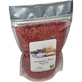 Bath Salts | 1lb Bag (16oz.) | Choose Your Scent | Epsom Salt | Sea Salt| Bathing | Body Care | Beauty | Relaxation | Spa | Pedicure | Manicure | Soak (Champagne &amp; Roses)