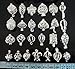 20pcs Mix Shape Jewelry Making Supplies Silver Plated Bead Cage Pendant - Add Your Own Pearls, Stones, Rock to Cage,Add Perfume and Essential Oils to Create a Scent Diffusing Pendant Charms