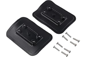 2PCS Glue On Pads for Fishing Rod Holders and Fish Finder Mounting, Compatible with For Inflatable and Rubber Boats, PVC Plas