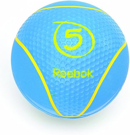 Reebok Medizin Medicine Ball Balón Medicinal de 5 kg, Unisex, Cyan ...