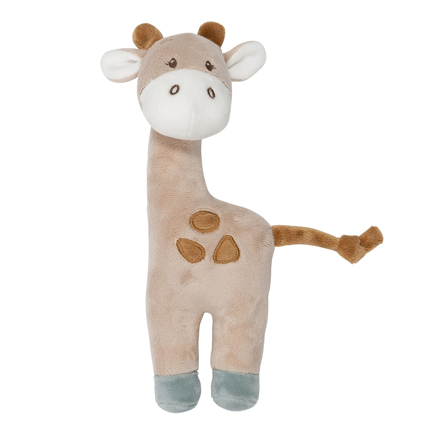 Nattou Cuddly Toy-Rattle of Polyester, Giraffe-Luna, Approx. 23 cm, Luna and Axel, Green/Beige
