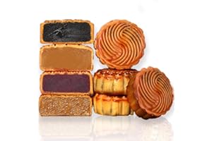 PHUUMY Authentic Mooncakes With a Delicious Tiramisu Twist，Asian Snacks With Durian, Moon Cake Mix For Irresistible Moon Cakes