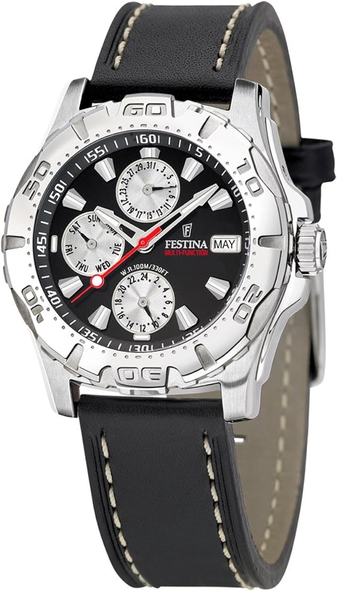 Festina Sport 16243/6 Unisex Quartz Watch With Leather Band Amazon.co