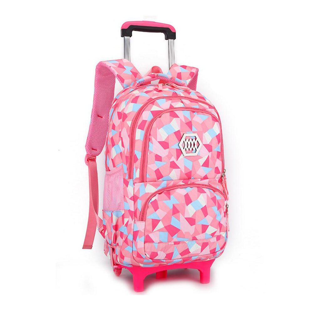 YUB New School Bag Girls' Backpack Wheeled Schoolbag Rolling Backpacks