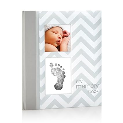 pearhead chevron baby memory book