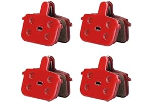 Resin Disc Brake Pads for Mountain Bicycles, 4 Pair, Designed for Optimal Compatibility, Low Noise Operation