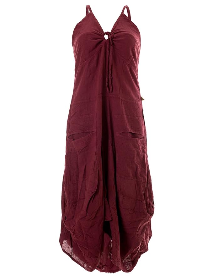Vishes - Alternative Bekleidung - Lagenlook Ballonkleid mit verstellbaren Trägern