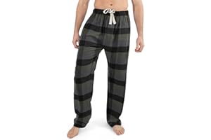 BOTTOMS OUT Men's Comfortable Flannel Woven Pajama Pants Sleepwear Bottoms Lounge Pants For Men