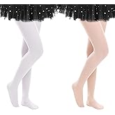 American Trends Tights for Girls Ballet Tights Toddler Footed Stockings for Girls School Uniform Leggings