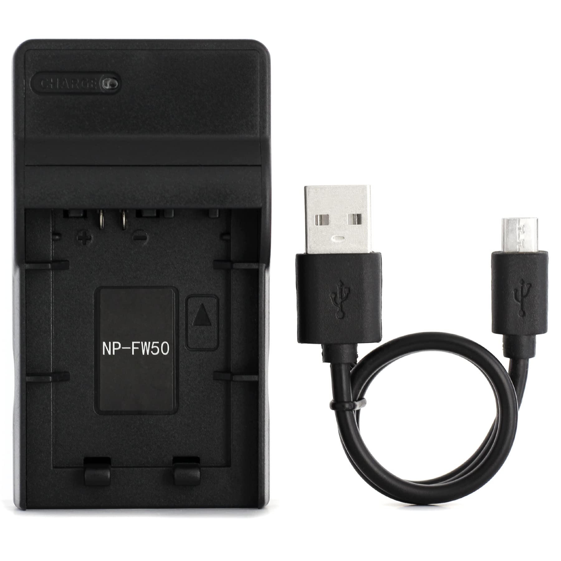 Norifon NP-FW50 USB Charger for Sony Alpha 6000, 5000, 5100, ILCE-6000, ILCE-7, NEX-5T, NEX-6, NEX-5R, NEX-7, NEX-5, NEX-3N, NEX-3, NEX-C3, SLT-A37 Camera and More