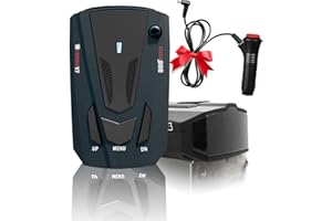 RBQSIPRX New RAD Driving Aids with Mute Memory, Led Display, City/Highway Mode, Long Range Detection, Black