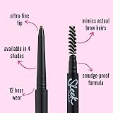 Sleek MakeUP Micro-Fine Brow Pencil Dark Brown Dual Ended Waterproof Long view 3