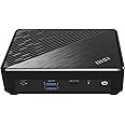 MSI Cubi N ADL Barebone Mini PC: Intel Celeron N100, Intel UHD, WiFi, Dual Display, Type C: Black ADL S-055BUS