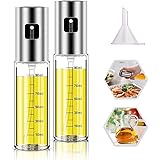 Olive Oil Sprayer, 2 Pack 100mlOil Spray for Cooking, Spray Bottle Olive Oil Sparyer Mister for Cooking, BBQ, Salad, Baking, 