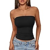 AUTOMET Womens Tube Tops Cute Summer Strapless Basic Backless Sleeveless Bandeau Going Out Tank Top Clothes 2026