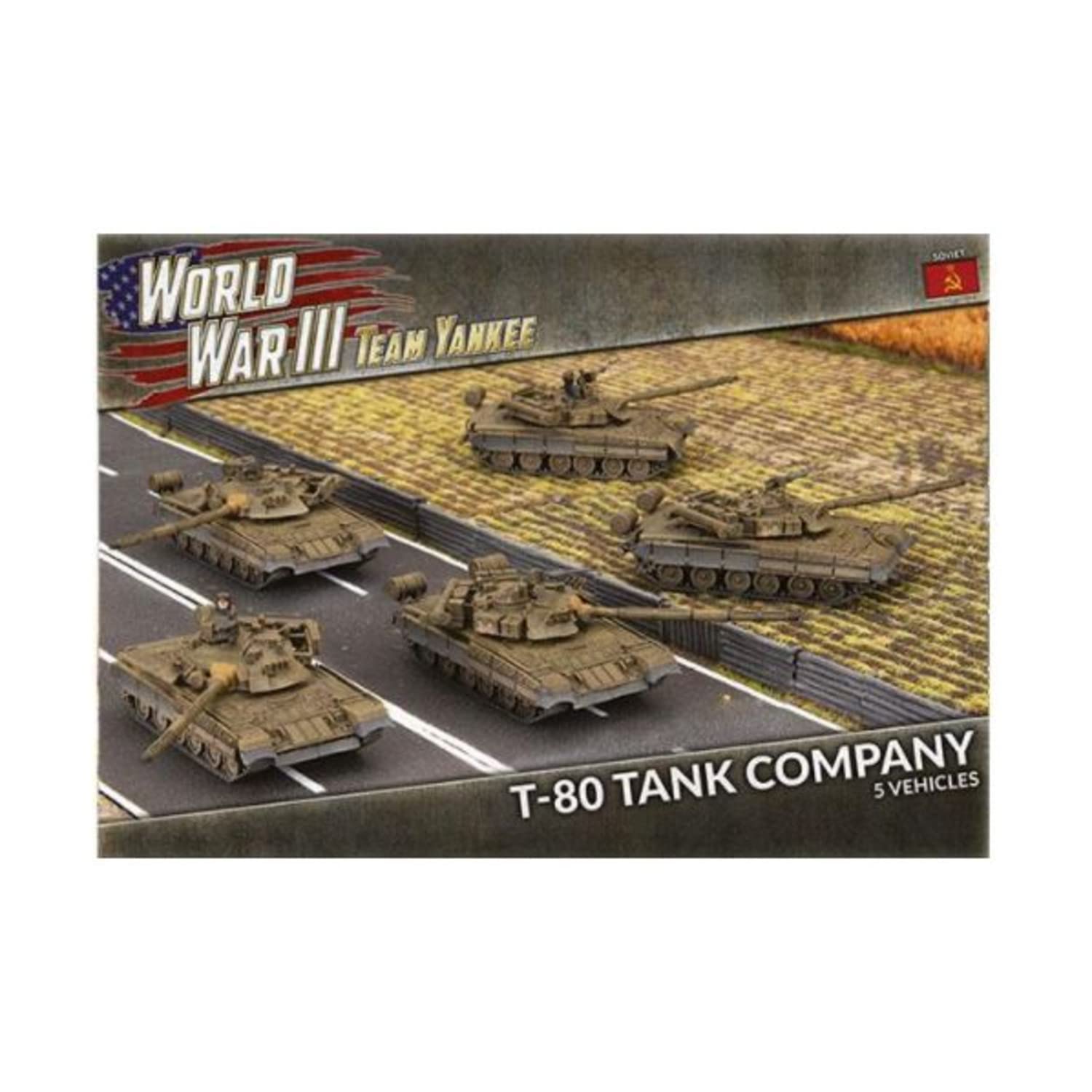 Gale Force Nine Team Yankee World War III - Soviet T-80 Tank Company (TSBX21)